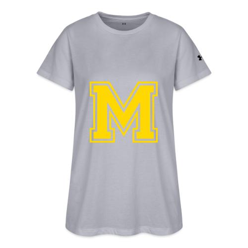 Letter M – Capital Athletic Alphabet Monogram - Under Armour Women's Athletic 2.0 T-Shirt