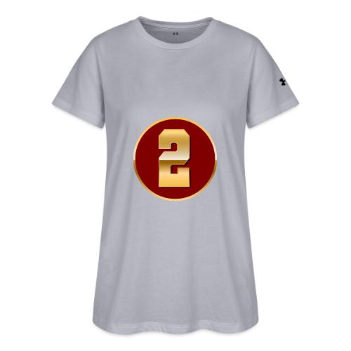 Number 2 in Gold Varsity Font - Under Armour Women's Athletic 2.0 T-Shirt