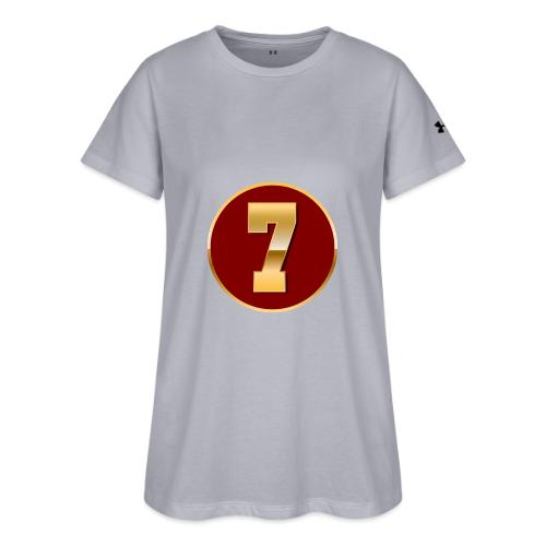 Number 7 in Gold Varsity Font - Under Armour Women's Athletic 2.0 T-Shirt