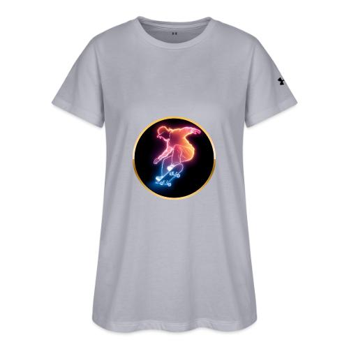 Skateboarding: Golden Trick Rider - Under Armour Women's Athletic 2.0 T-Shirt