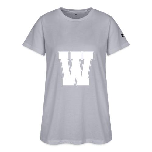 White Letter W – Varsity Alphabet Monogram - Under Armour Women's Athletic 2.0 T-Shirt
