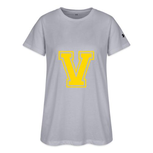 Letter V – Capital Athletic Alphabet Monogram - Under Armour Women's Athletic 2.0 T-Shirt