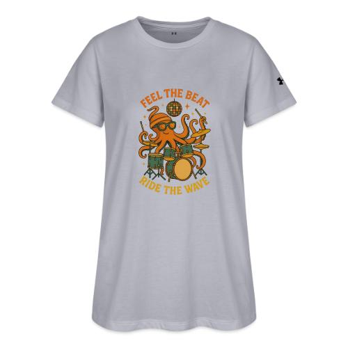 Feel the Beat Octopus Drummer Retro 70s t-shirt - Under Armour Women's Athletic 2.0 T-Shirt
