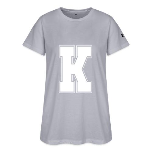 White Letter K – Varsity Alphabet Monogram - Under Armour Women's Athletic 2.0 T-Shirt