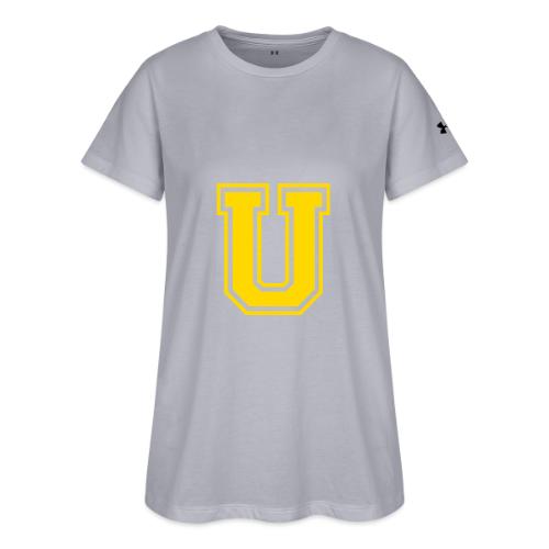 Letter U – Capital Athletic Alphabet Monogram - Under Armour Women's Athletic 2.0 T-Shirt