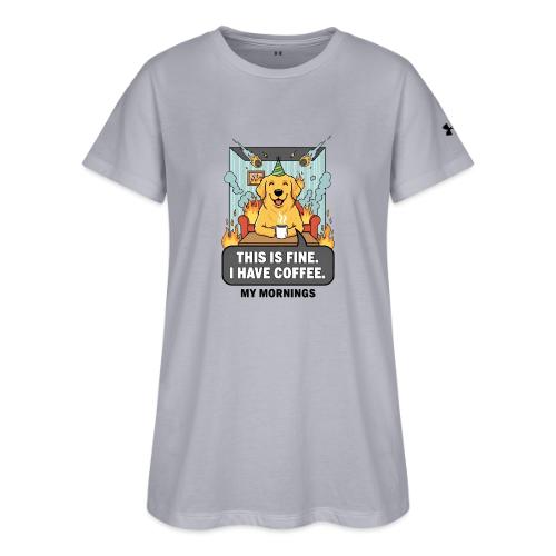 🔥 Funny Dog Meme “This Is Fine, I Have Coffee” - Under Armour Women's Athletic 2.0 T-Shirt