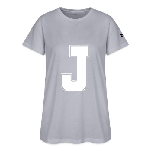 White Letter J – Varsity Alphabet Monogram - Under Armour Women's Athletic 2.0 T-Shirt
