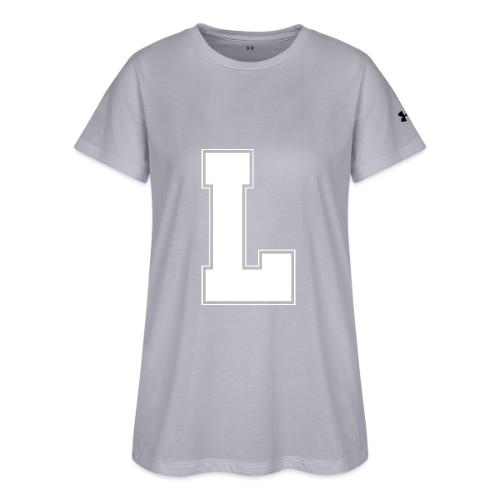 White Letter L – Varsity Alphabet Monogram - Under Armour Women's Athletic 2.0 T-Shirt
