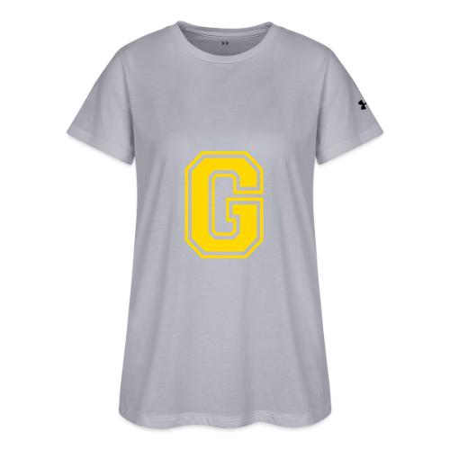 Letter G – Capital Athletic Alphabet Monogram - Under Armour Women's Athletic 2.0 T-Shirt