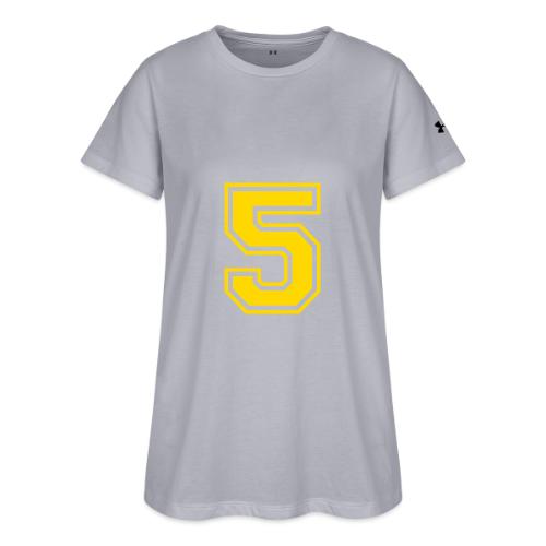 Number 5 in a classic athletic collegiate font - Under Armour Women's Athletic 2.0 T-Shirt