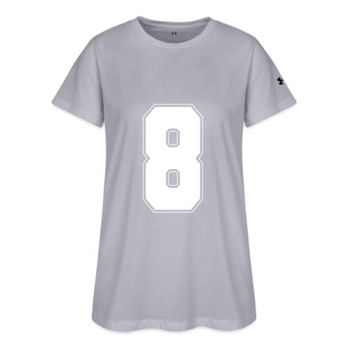 White Number 8 – Varsity Font - Under Armour Women's Athletic 2.0 T-Shirt