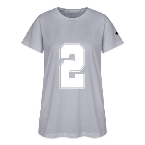 White Number 2 – Varsity Font - Under Armour Women's Athletic 2.0 T-Shirt