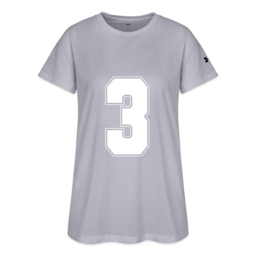 White Number 3 – Varsity Font - Under Armour Women's Athletic 2.0 T-Shirt