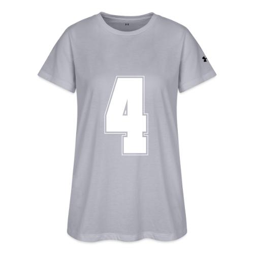 White Number 4 – Varsity Font - Under Armour Women's Athletic 2.0 T-Shirt