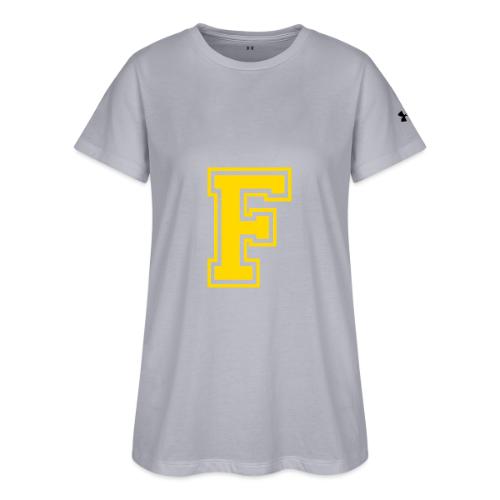 Letter F – Capital Athletic Alphabet Monogram - Under Armour Women's Athletic 2.0 T-Shirt
