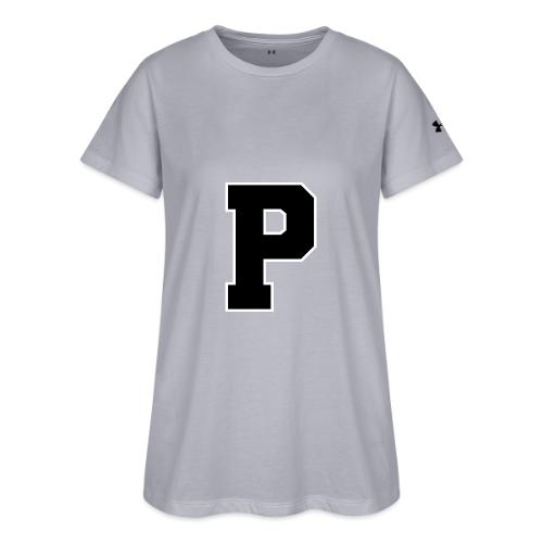 Varsity Letter P Athletic Alphabet Design - Under Armour Women's Athletic 2.0 T-Shirt
