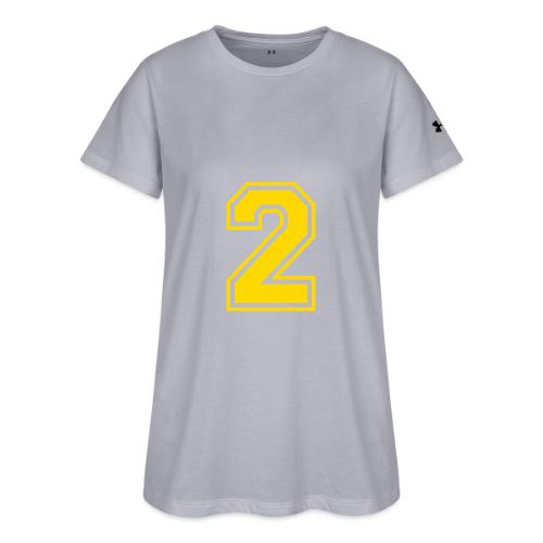Number 2 in a classic athletic collegiate font - Under Armour Women's Athletic 2.0 T-Shirt