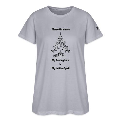 My Resting Face Is My Christmas Spirit T-Shirt - Under Armour Women's Athletic 2.0 T-Shirt