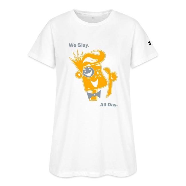 We Slay All Day Shiny Shirt Metallic Silver & Gold