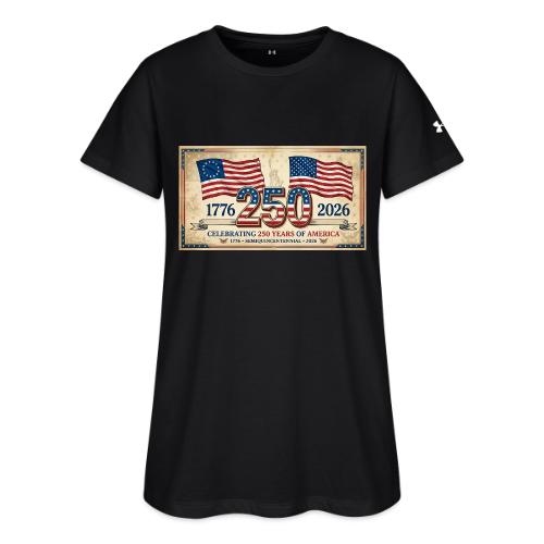 USA 250th Anniversary Flags Emblem - Under Armour Women's Athletic 2.0 T-Shirt