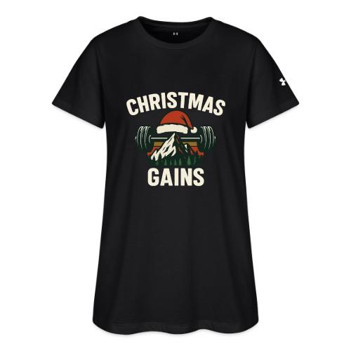Christmas Gains – Santa Barbell Power - Under Armour Women's Athletic 2.0 T-Shirt