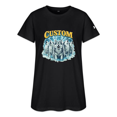 Custom Wolf Pack Howling Moon Vintage Wilderness - Under Armour Women's Athletic 2.0 T-Shirt