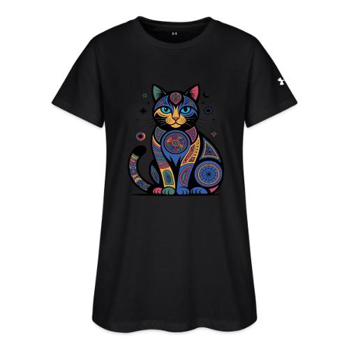 Vibrant Geometric Cat Mandala - Under Armour Women's Athletic 2.0 T-Shirt
