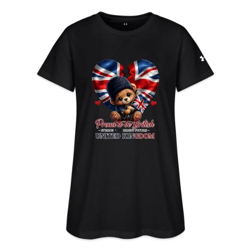 Proud to Be British Teddy Bear UK Patriot Gift - Under Armour Women's Athletic 2.0 T-Shirt
