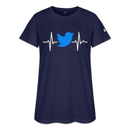 Social Media Heartbeat Blue Bird Graphic - Under Armour Women's Athletic 2.0 T-Shirt