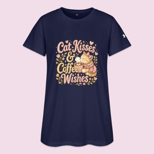 Cat Kisses & Coffee Wishes Faux Stitched - Under Armour Women's Athletic 2.0 T-Shirt