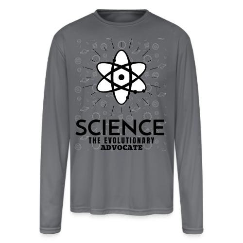 Science The Evolutionary Advocate - Men's Moisture Wicking Performance Long Sleeve T-Shirt