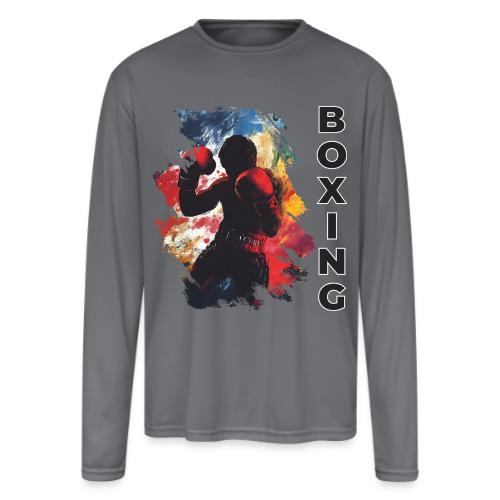 Boxing Drive - Men's Moisture Wicking Performance Long Sleeve T-Shirt