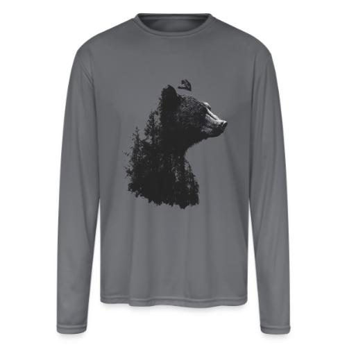 Forest Within the Bear - Men's Moisture Wicking Performance Long Sleeve T-Shirt