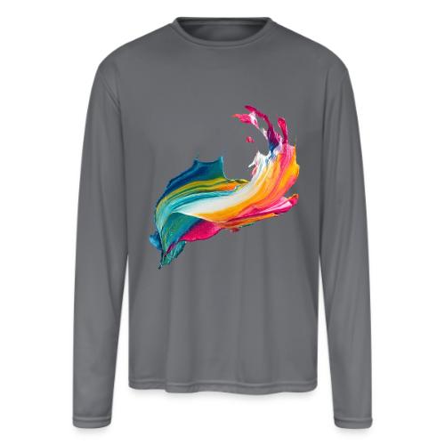 Spectrum Stream - Men's Moisture Wicking Performance Long Sleeve T-Shirt