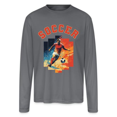 Soccer Spirit - Men's Moisture Wicking Performance Long Sleeve T-Shirt