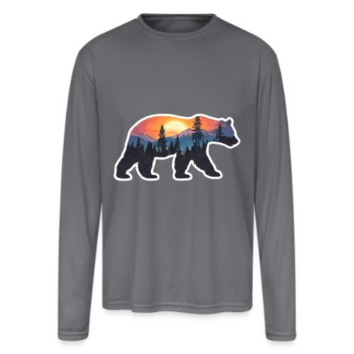 Mountain Spirit Bear - Men's Moisture Wicking Performance Long Sleeve T-Shirt