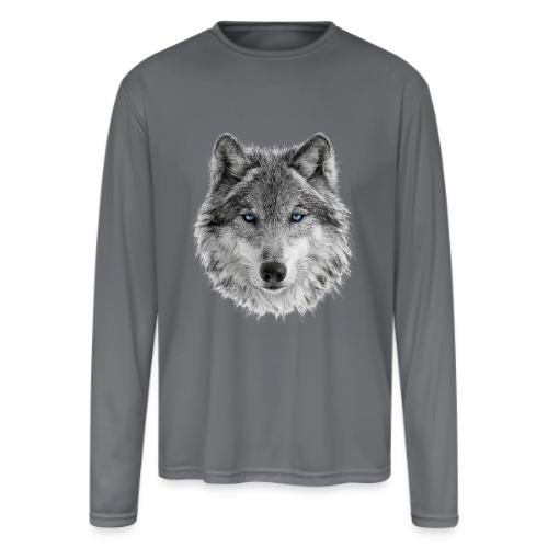 Frost-Eyed Alpha - Men's Moisture Wicking Performance Long Sleeve T-Shirt