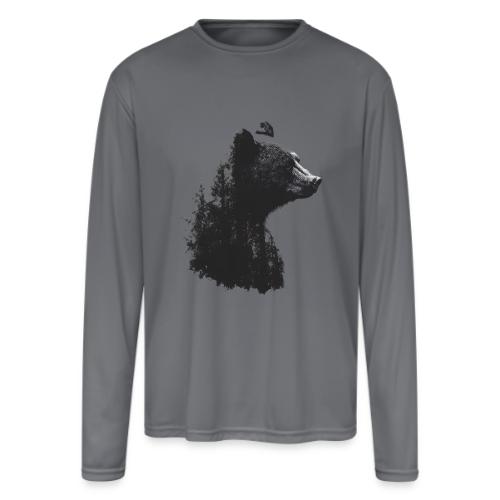 Forest Within the Bear - Men's Moisture Wicking Performance Long Sleeve T-Shirt