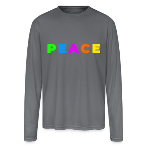 Peace in Every Color - Men's Moisture Wicking Performance Long Sleeve T-Shirt