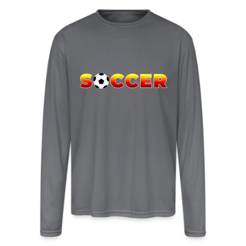 Soccer: Game of Goals - Men's Moisture Wicking Performance Long Sleeve T-Shirt