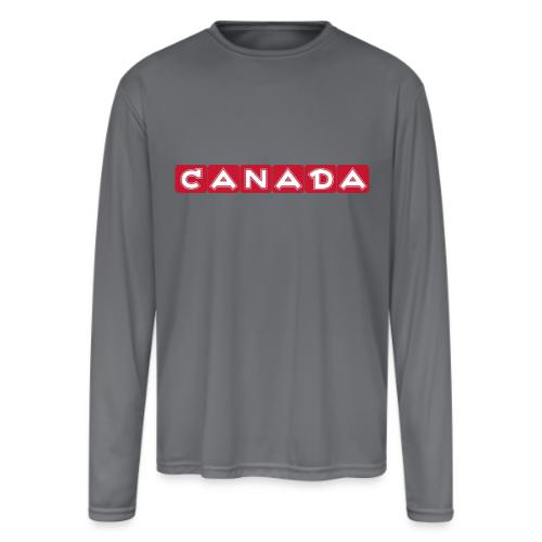 Canada - Men's Moisture Wicking Performance Long Sleeve T-Shirt