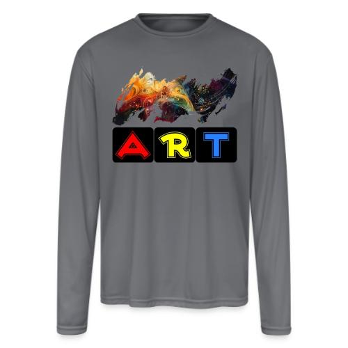 Pulse of Art - Men's Moisture Wicking Performance Long Sleeve T-Shirt