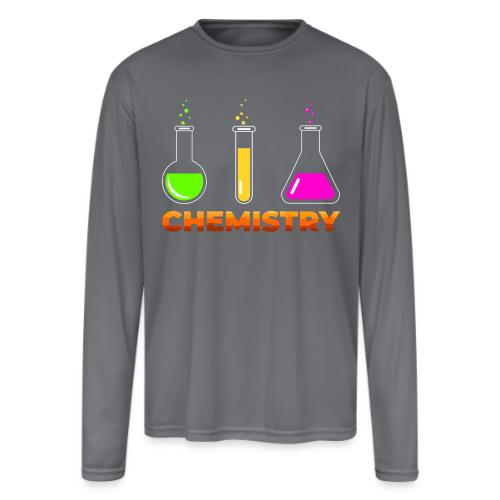 Chemistry: Elements in Motion - Men's Moisture Wicking Performance Long Sleeve T-Shirt