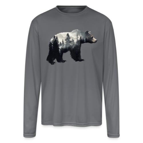Forest Within the Bear - Men's Moisture Wicking Performance Long Sleeve T-Shirt