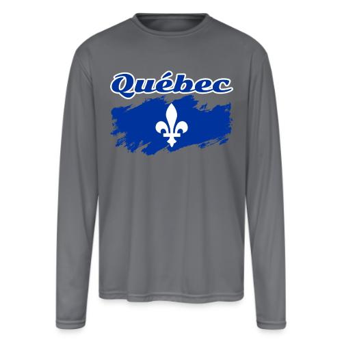 La fête nationale du Québec - Men's Moisture Wicking Performance Long Sleeve T-Shirt