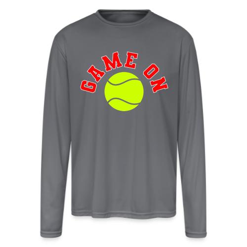 Game On Tennis - Men's Moisture Wicking Performance Long Sleeve T-Shirt