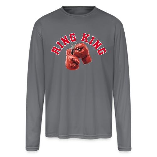 Boxing: Ring King Glory - Men's Moisture Wicking Performance Long Sleeve T-Shirt