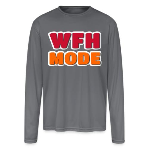 WFH Mode Remote Work Lifestyle Design - Men's Moisture Wicking Performance Long Sleeve T-Shirt