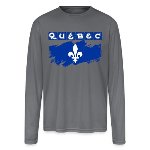 Québec la Belle province - Men's Moisture Wicking Performance Long Sleeve T-Shirt