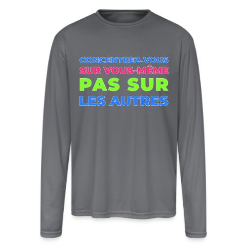 Refocus - Men's Moisture Wicking Performance Long Sleeve T-Shirt